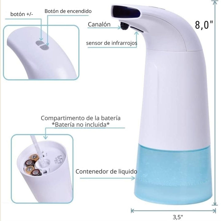 Dispensador Automático De Jabón Con Luz UV™