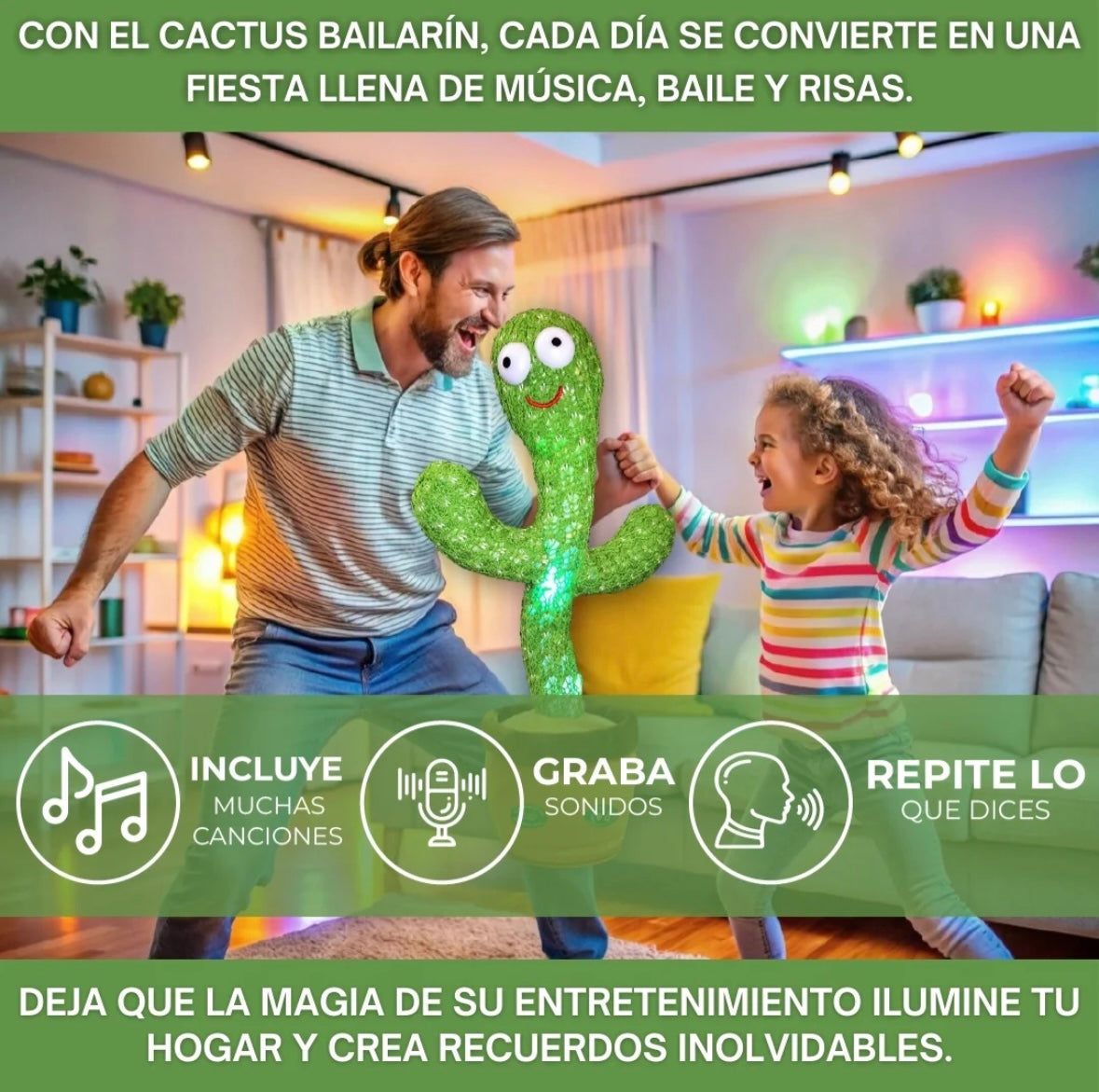 Cactus Bailarín + Envio Gratis