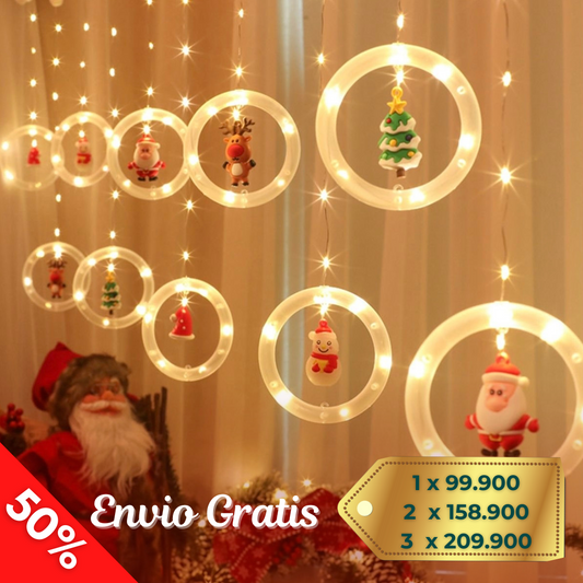 Cortina Aros de Luz Navideña Pro™