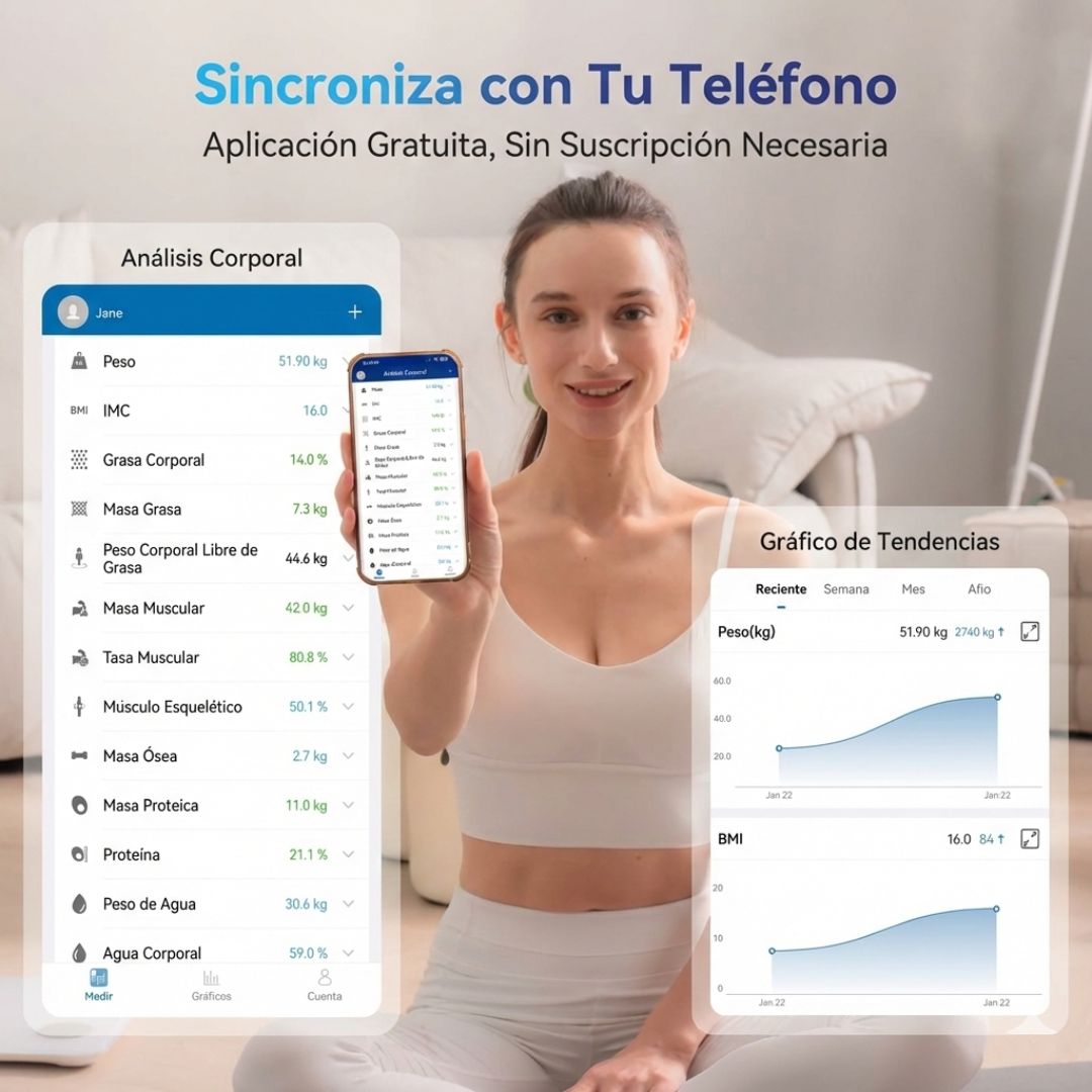 Báscula Inteligente Cuerpo 360