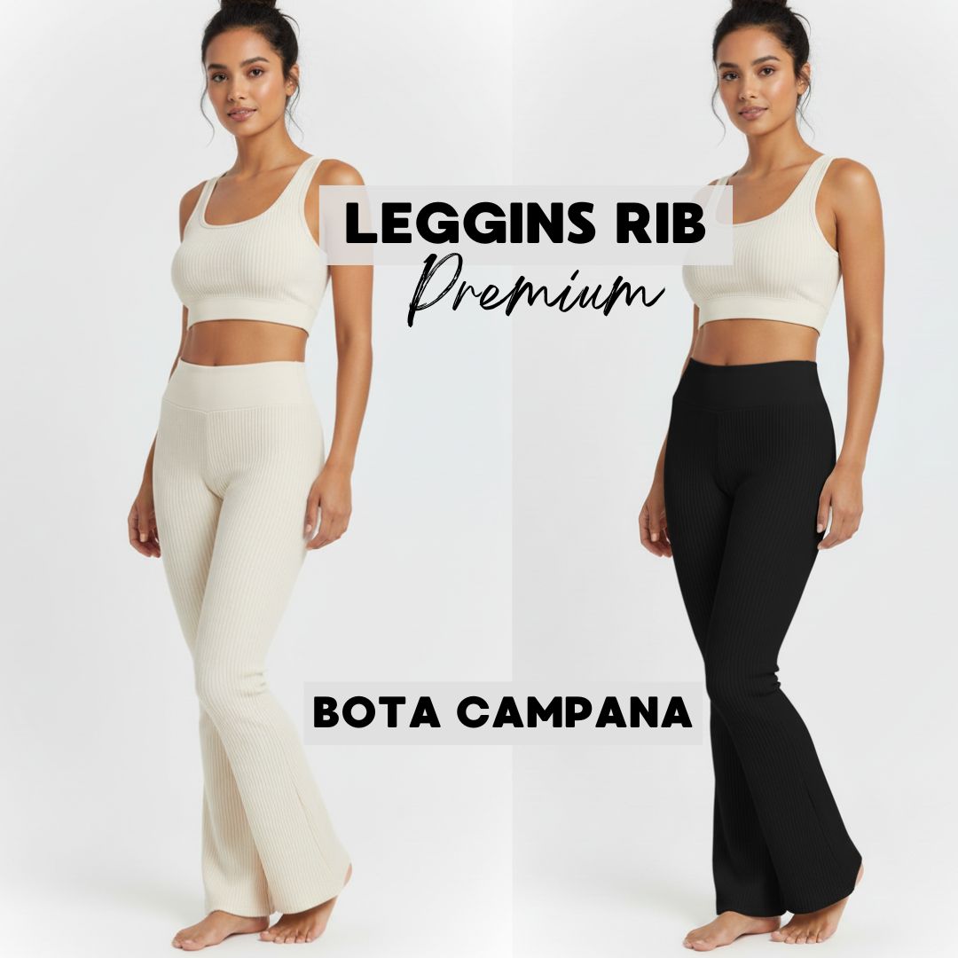 Leggins Rib Campana Comodidad que Realza tu Figura