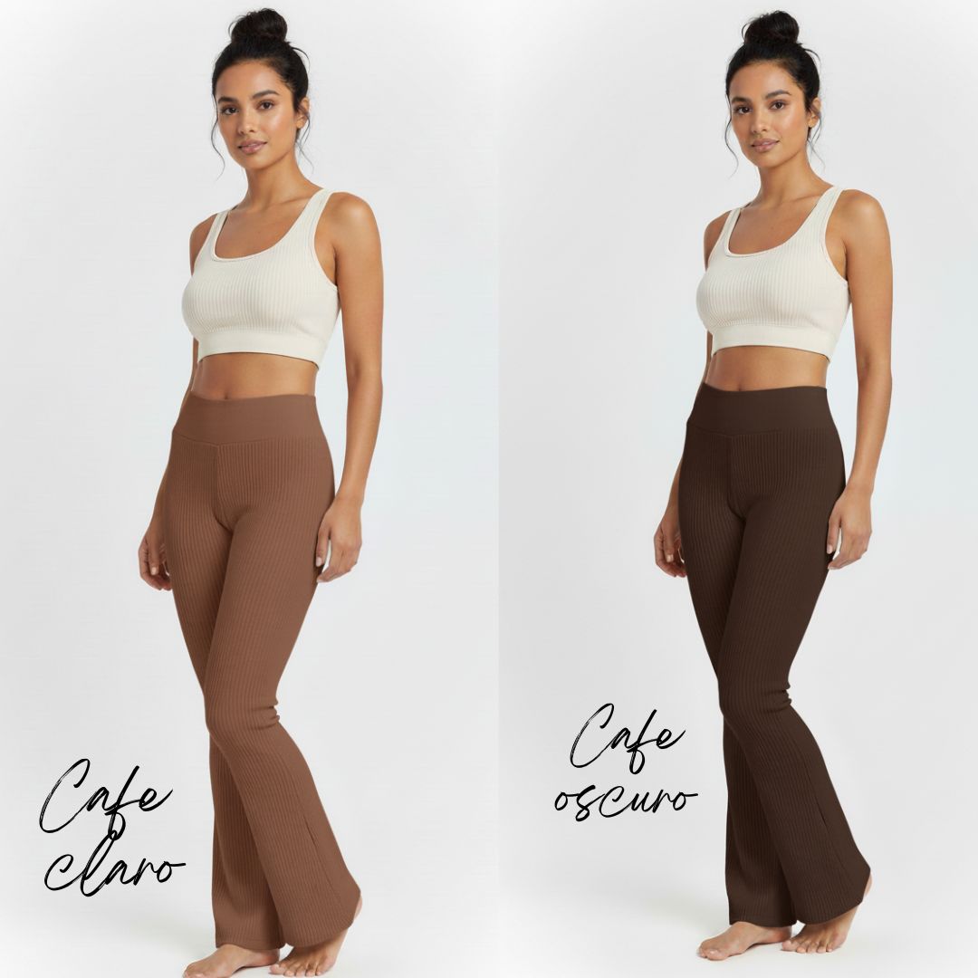 Leggins Rib Campana Comodidad que Realza tu Figura